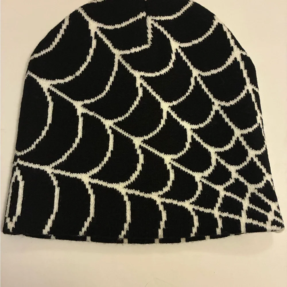 Black and White Spider Web Beanie